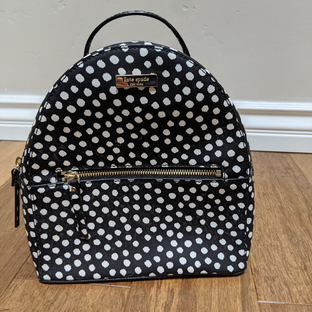 Kate spade polka dot mini backpack